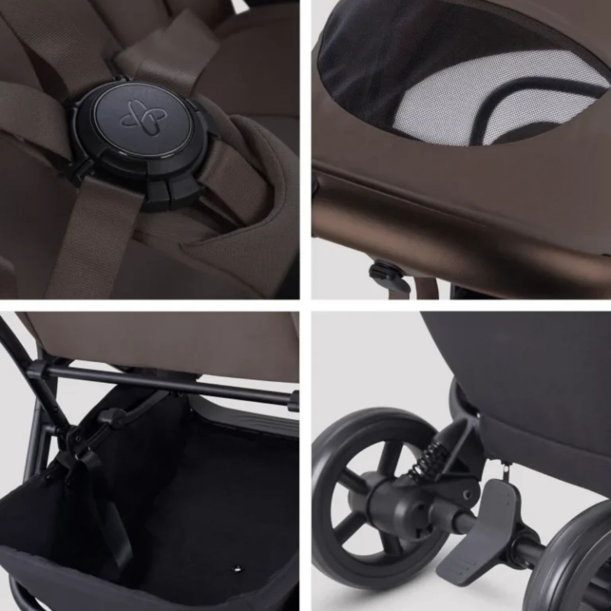 Carrinho De Bebê Silver Cross Nia Travel Bundle Chocolate

