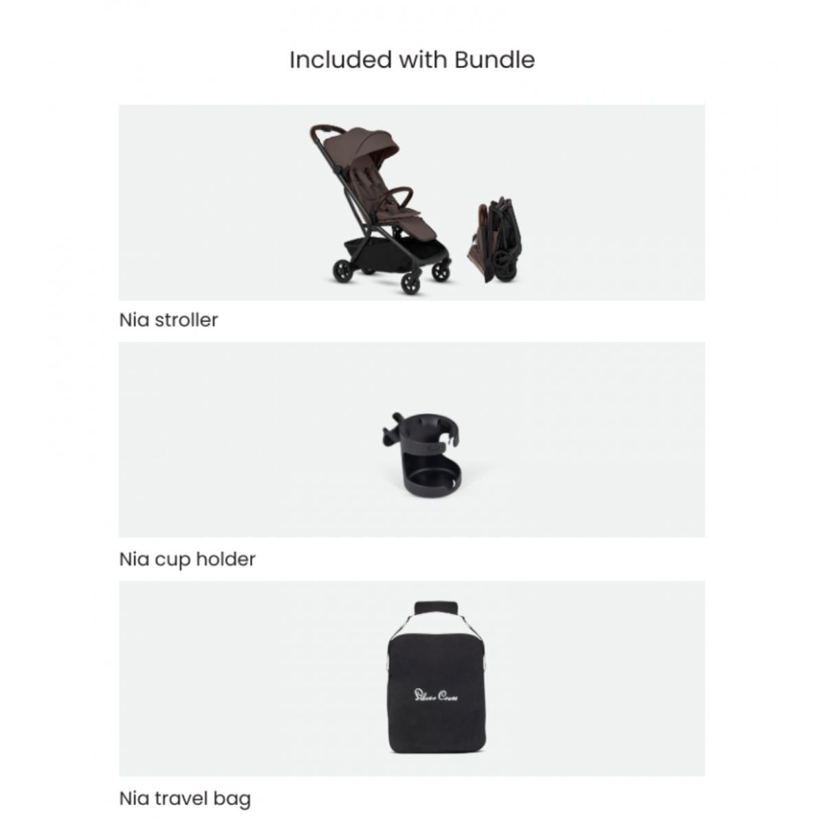 Carrinho De Bebê Silver Cross Nia Travel Bundle Chocolate

