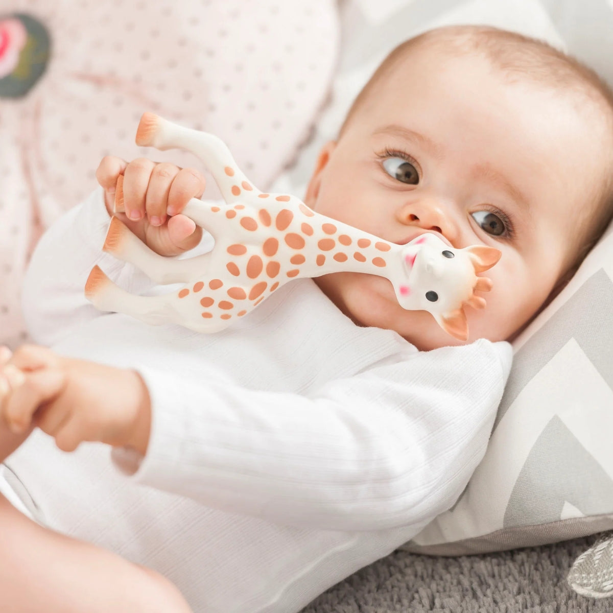 Sophie la Girafe Baby Teether, White Box- Classic on Luna Baby Store Miami