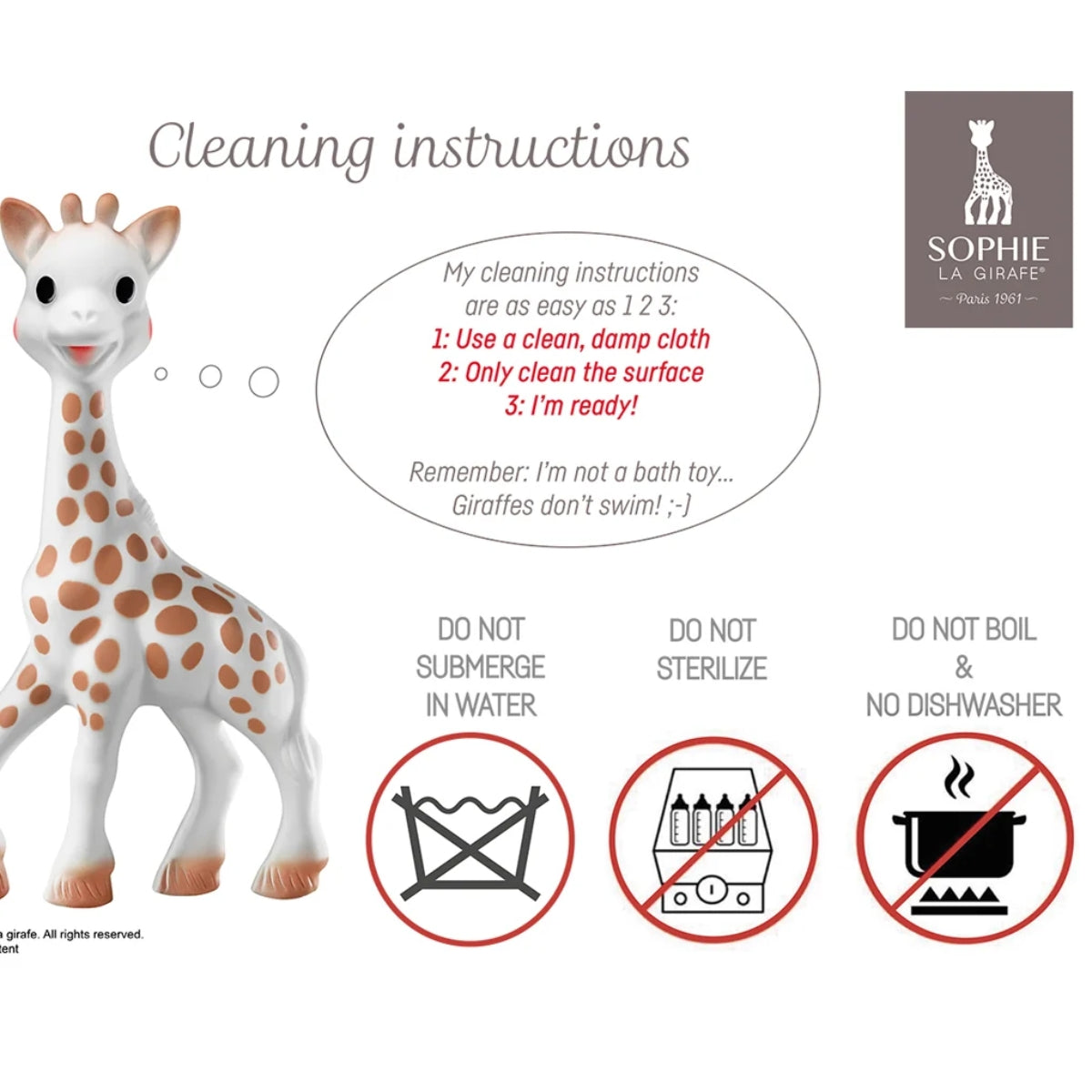 Sophie la Girafe Baby Teether, Safari Gift Box