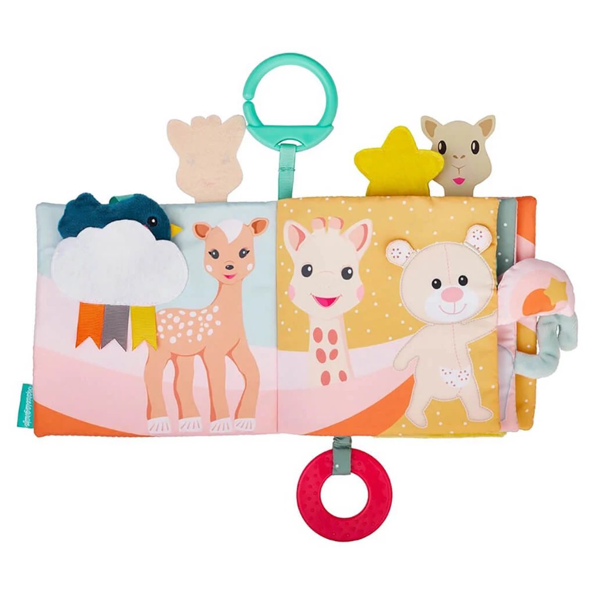 Livro Sensorial Para Bebê Girafa Sophie Discovery