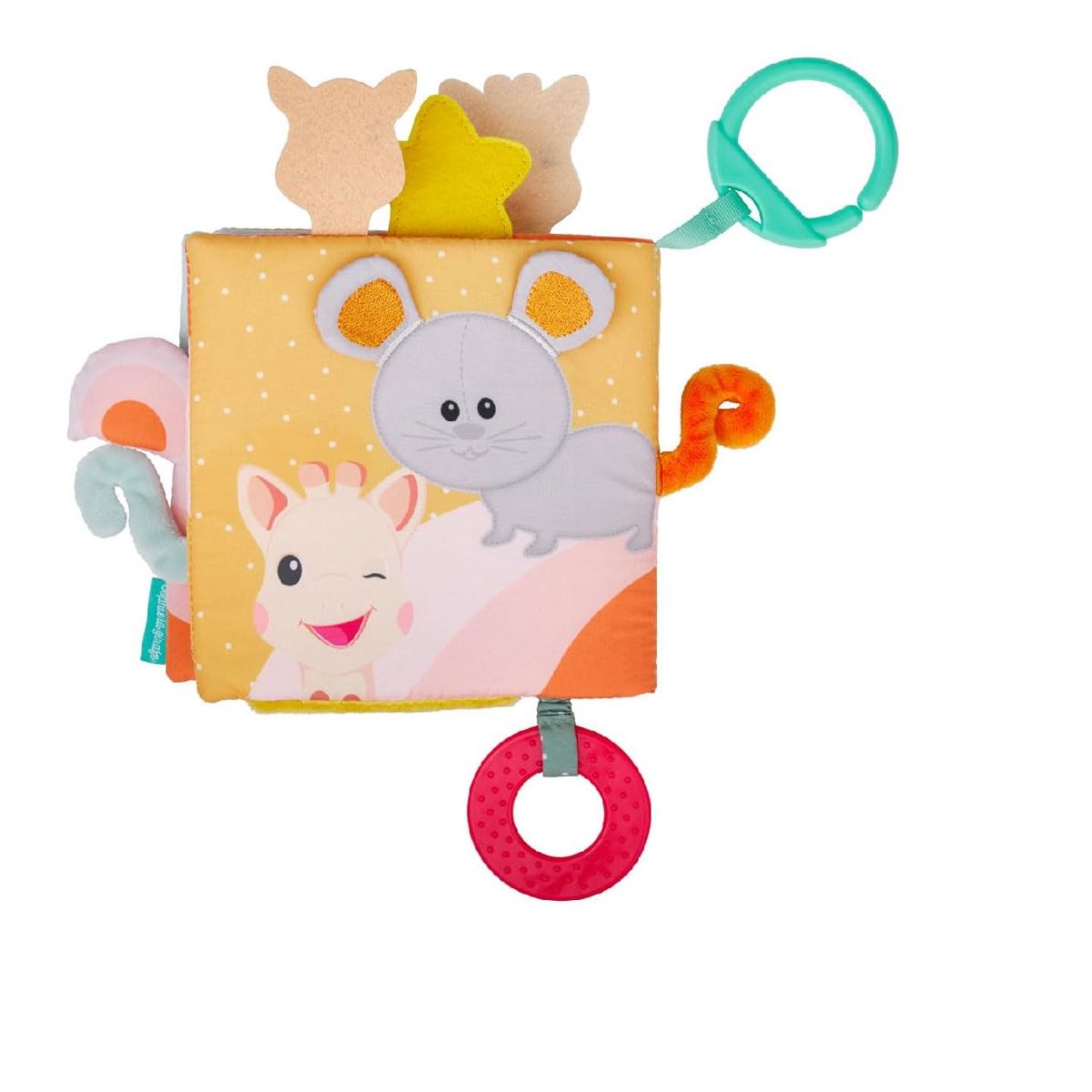 Livro Sensorial Para Bebê Girafa Sophie Discovery