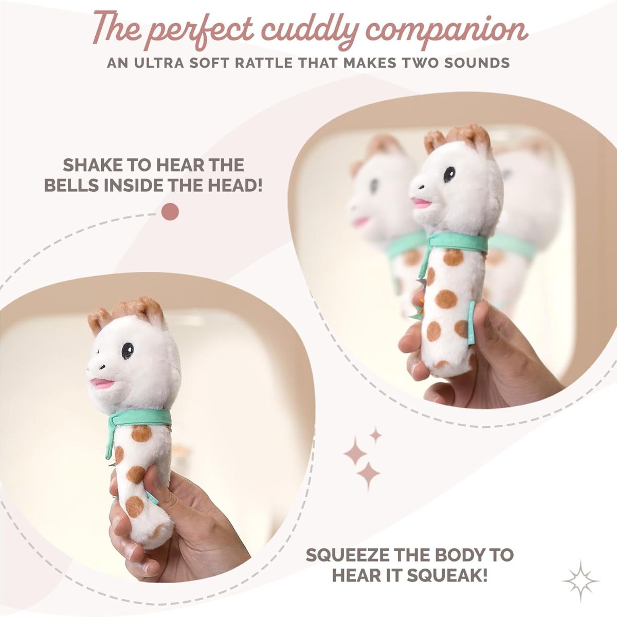 Kit Mordedor e Chocalho Girafa Sophie Sophiesticated on Luna Baby Store Miami