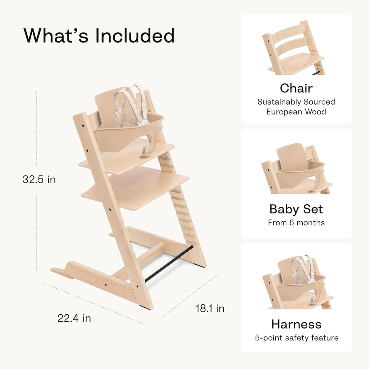 Cadeira de Alimentação Stokke Tripp Trapp 2 com Baby Set Heather Mauve

 on Luna Baby Store Miami