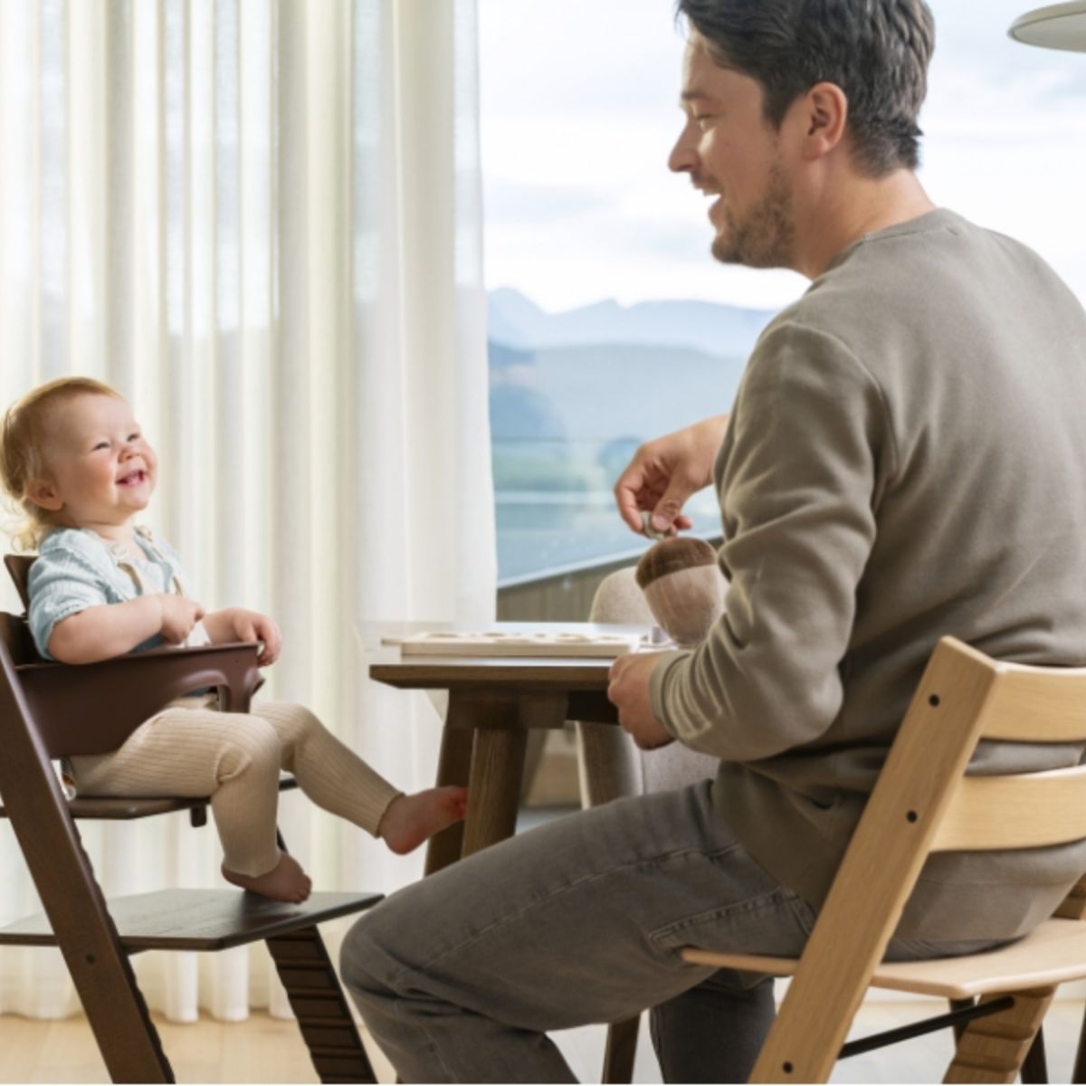 Cadeira de Alimentação Stokke Tripp Trapp 2 com Baby Set Heather Mauve

