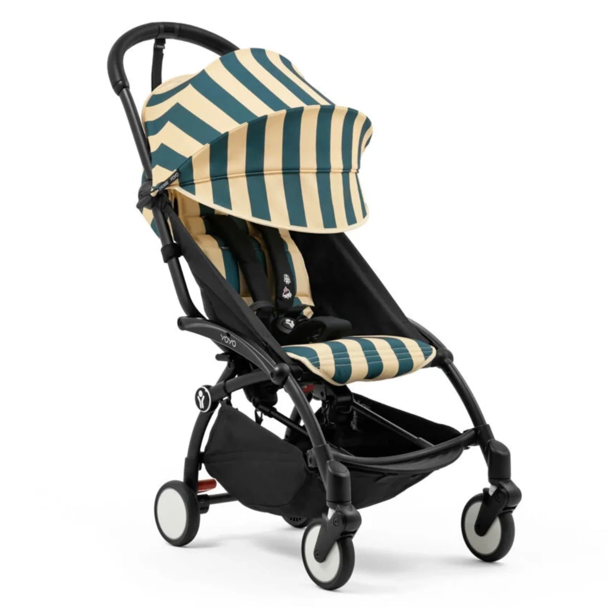 Stokke YOYO3 6+ Riviera Limited Edition Ultra-Compact Stroller - Monaco/Black Frame on Luna Baby Store Miami