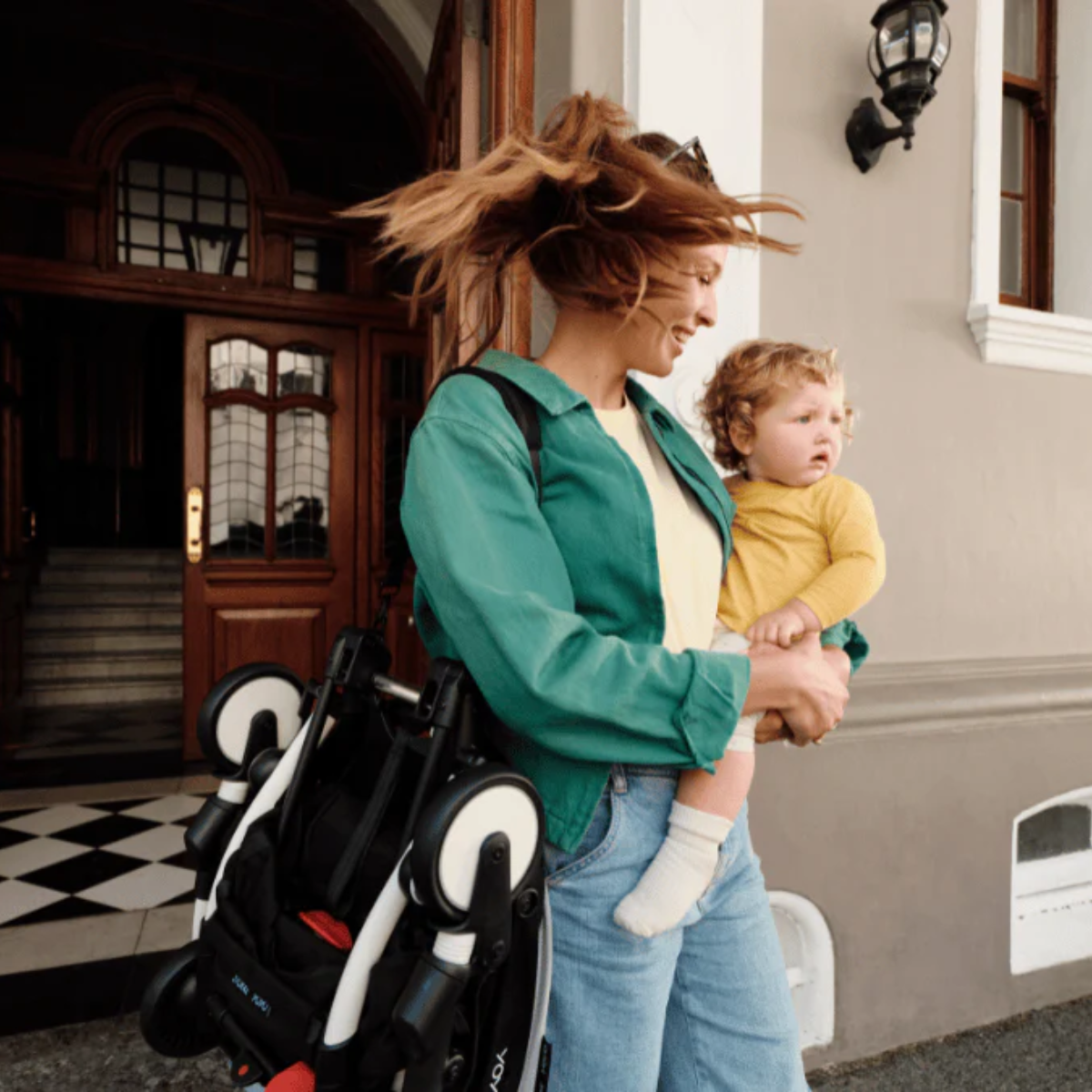 Stokke YOYO3 6+ Riviera Limited Edition Ultra-Compact Stroller - Monaco/Black Frame on Luna Baby Store Miami
