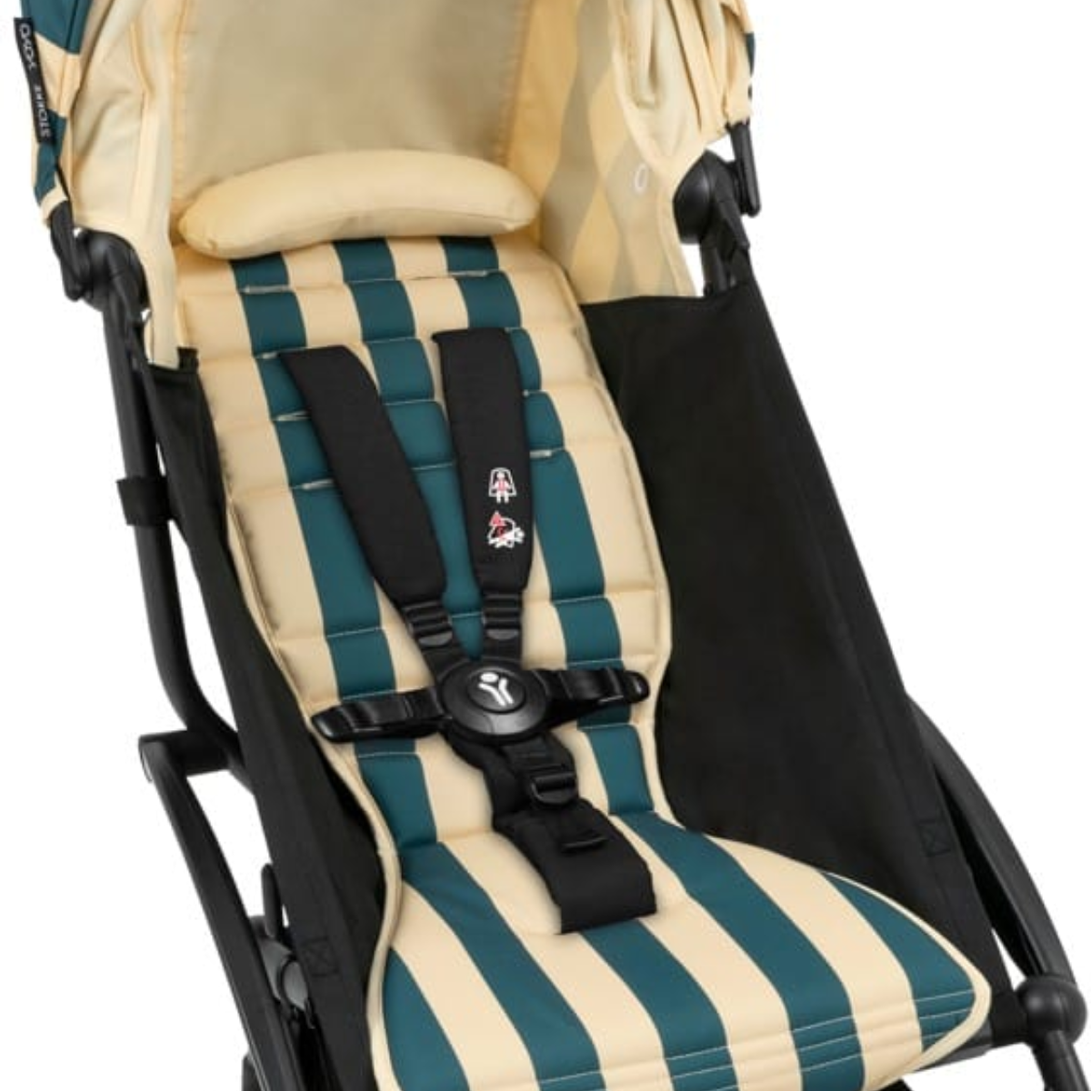 Stokke YOYO3 6+ Riviera Limited Edition Ultra-Compact Stroller - Monaco/Black Frame