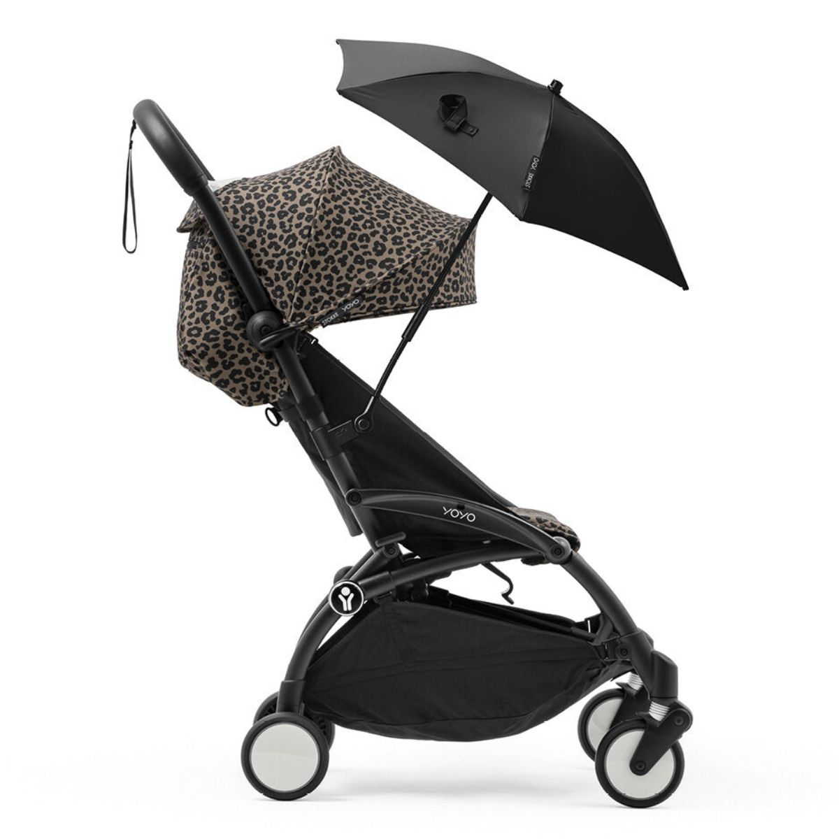 Stokke YOYO3 6+ Wild Collection Ultra-Compact Stroller - Leopard/Black Frame