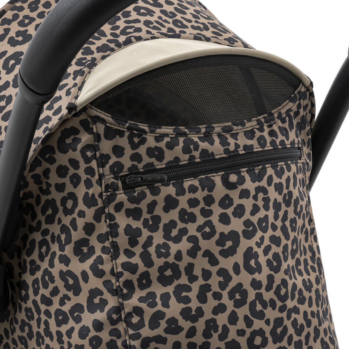 Stokke YOYO3 6+ Wild Collection Ultra-Compact Stroller - Leopard/Black Frame on Luna Baby Store Miami