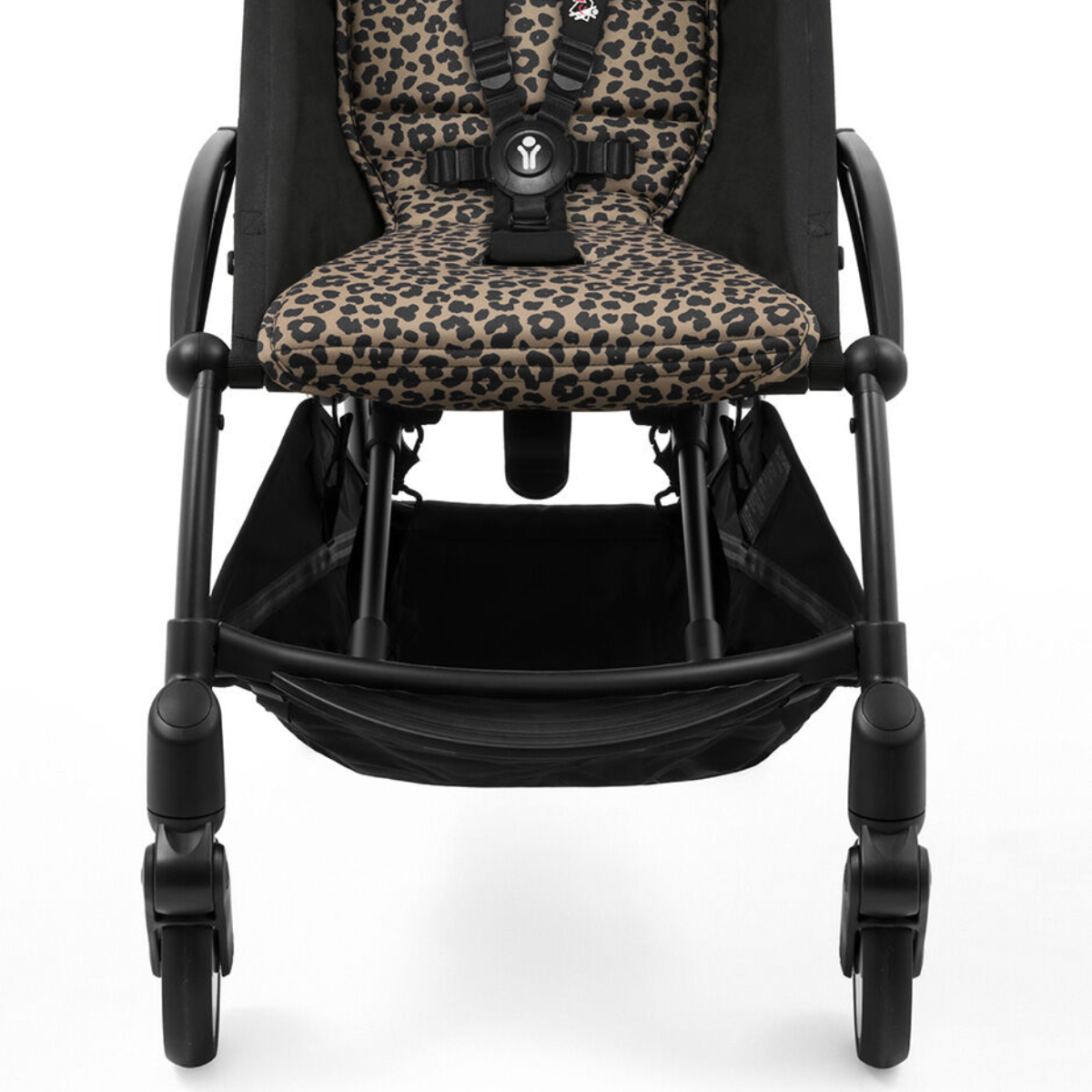 Stokke YOYO3 6+ Wild Collection Ultra-Compact Stroller - Leopard/Black Frame on Luna Baby Store Miami