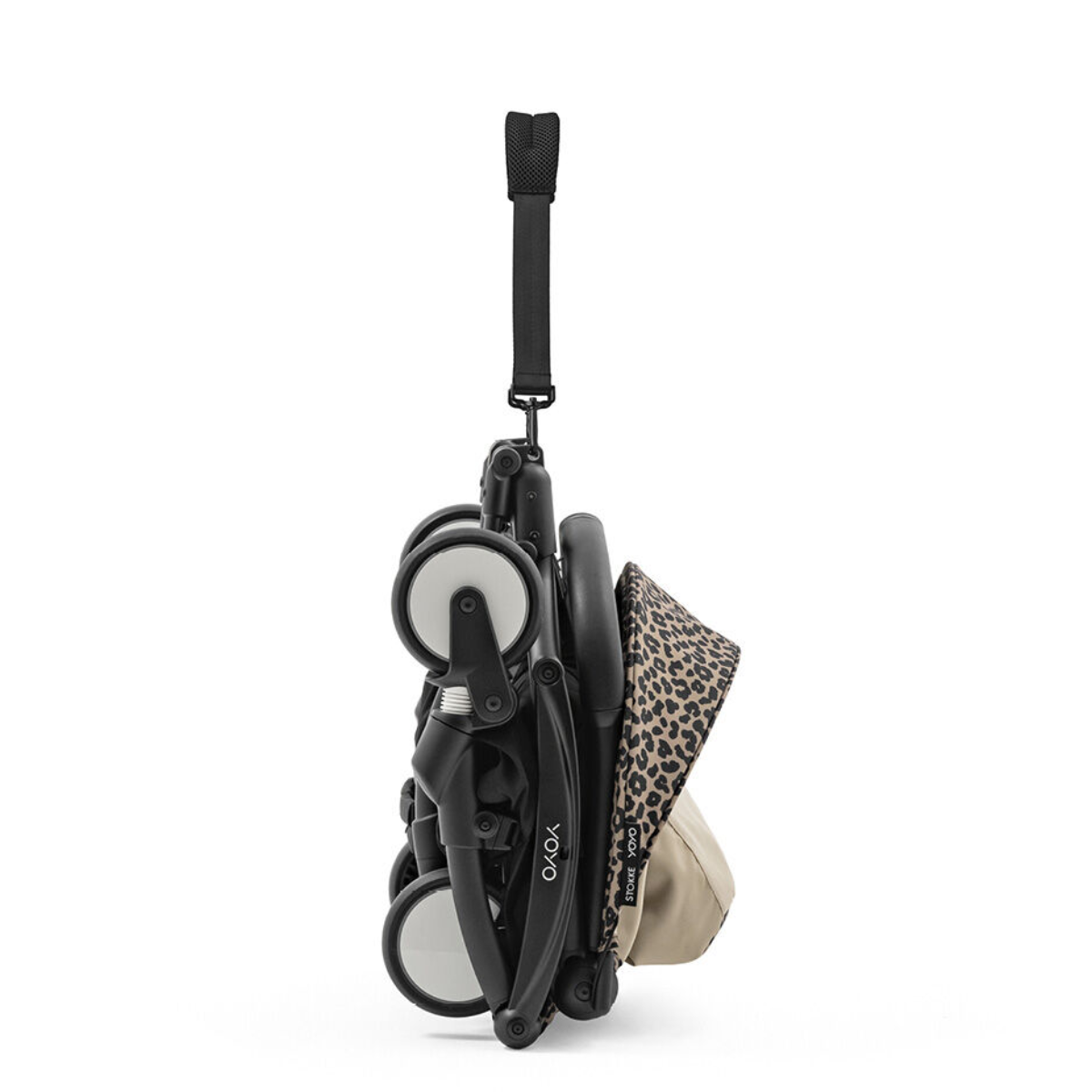 Stokke YOYO3 6+ Wild Collection Ultra-Compact Stroller - Leopard/Black Frame