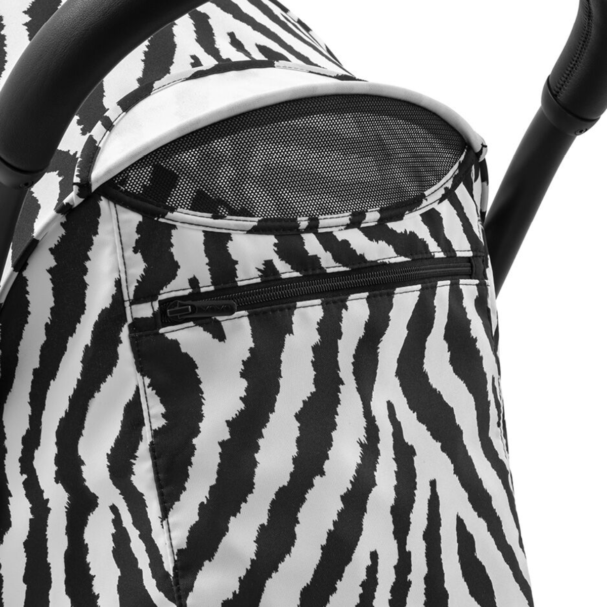 Stokke YOYO3 6+ Wild Collection Ultra-Compact Stroller - Zebra/Black Frame