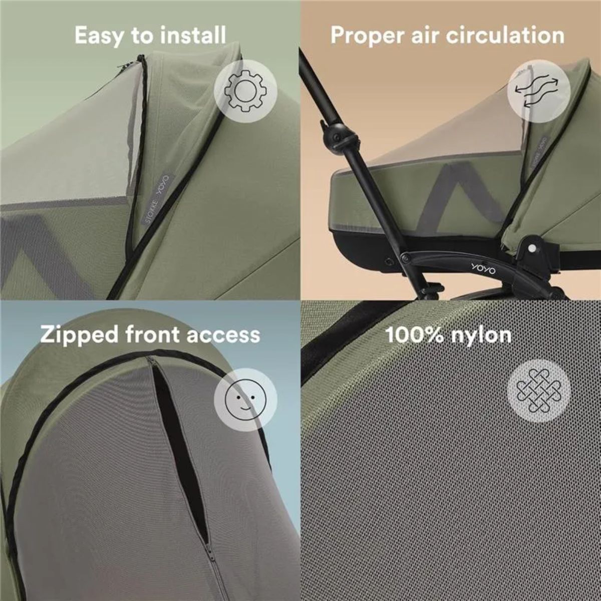 Stokke YOYO Rede Mosquiteira Para Recém-Nascido