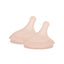 Suavinex Zero.Zero Asymmetrical Silicone Nipple Medium Flow 3M+ 2 Pack - Medium Tone