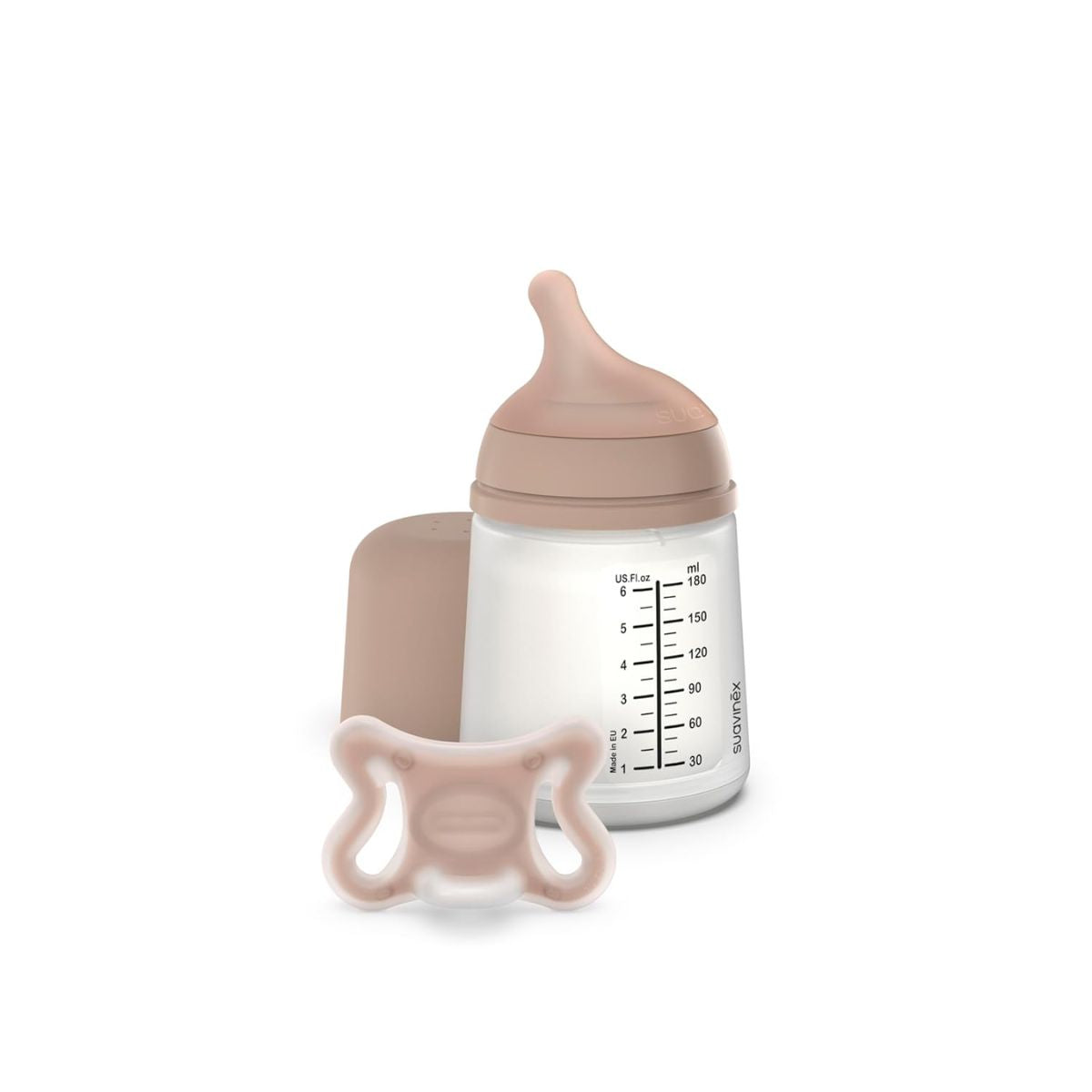 Kit Mamadeira Anticólica e Chupeta Suavinex Zero.Zero 180ML Medium on Luna Baby Store Miami