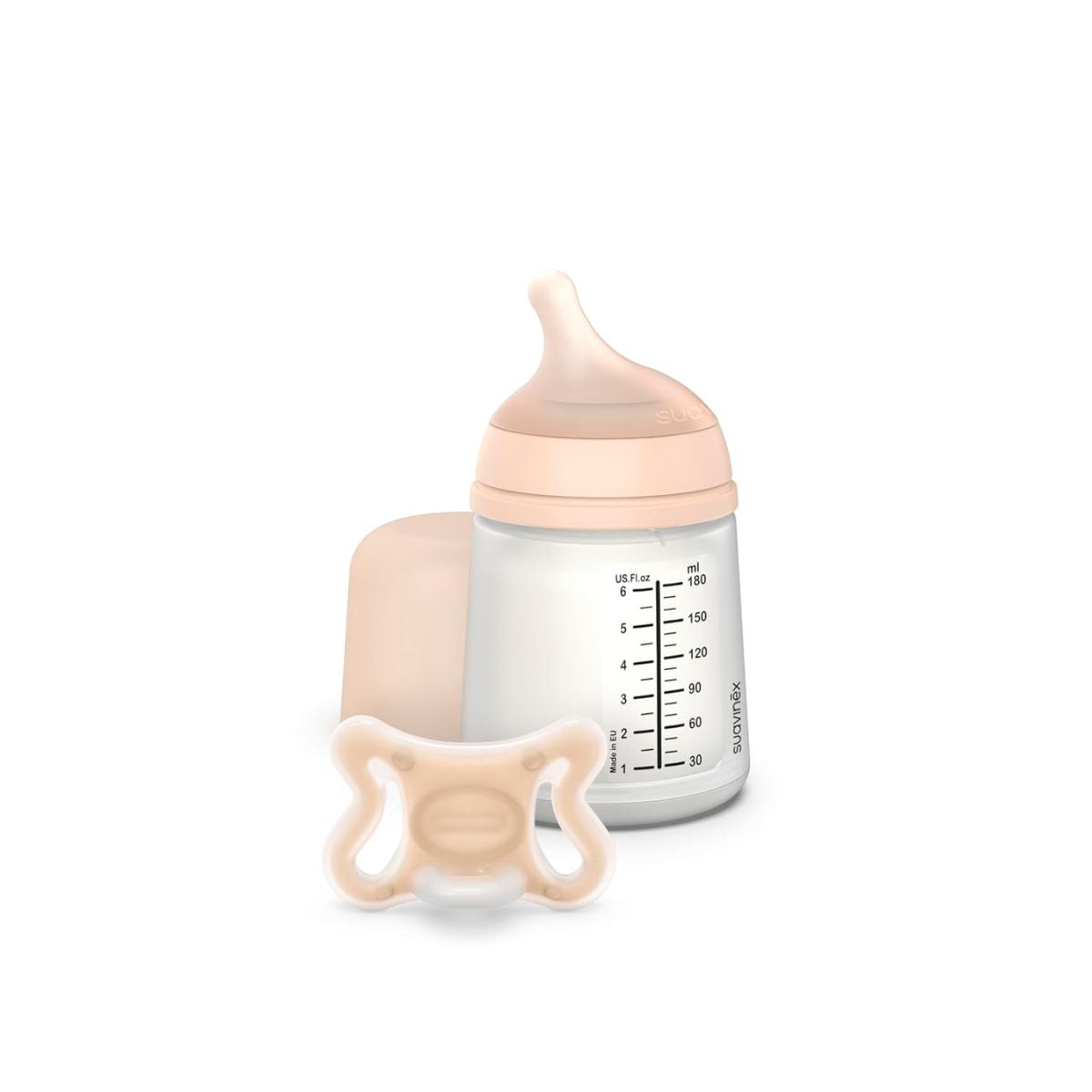 Kit Mamadeira Anticólica e Chupeta Suavinex Zero.Zero 180ML Fair


