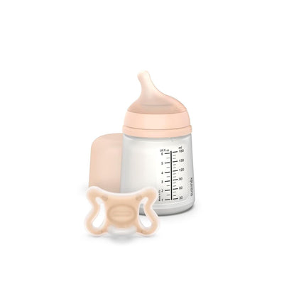 Kit Mamadeira Anticólica e Chupeta Suavinex Zero.Zero 180ML Fair

