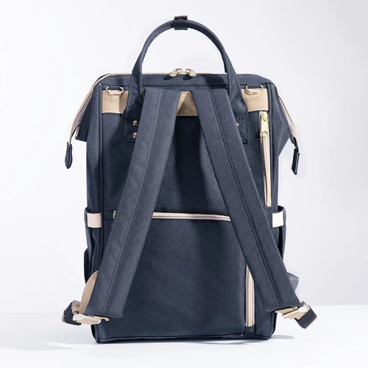 Sunveno Classic Diaper Backpack - Black on Luna Baby Store Miami