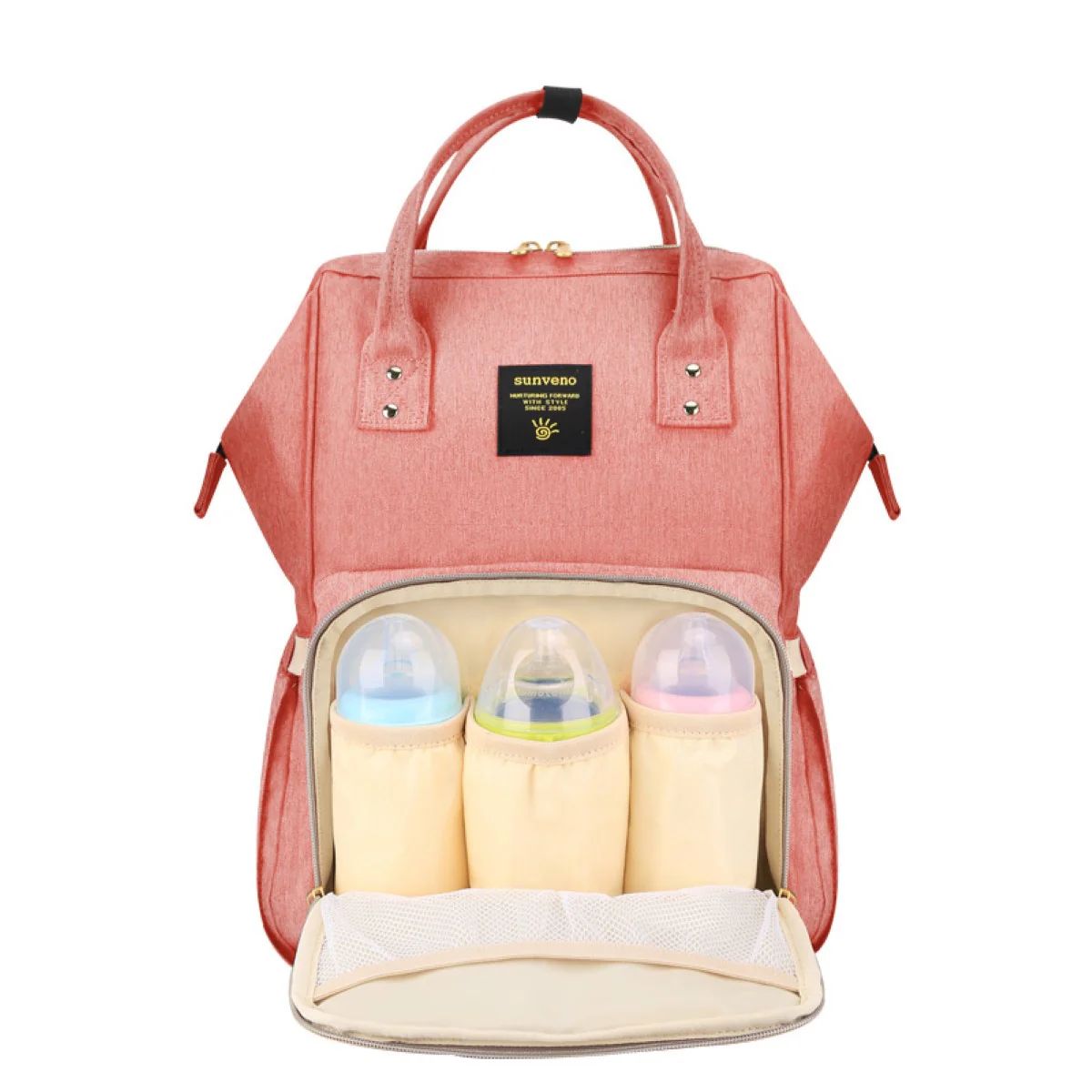 Mochila Maternidade Sunveno Classic Pink on Luna Baby Store Miami