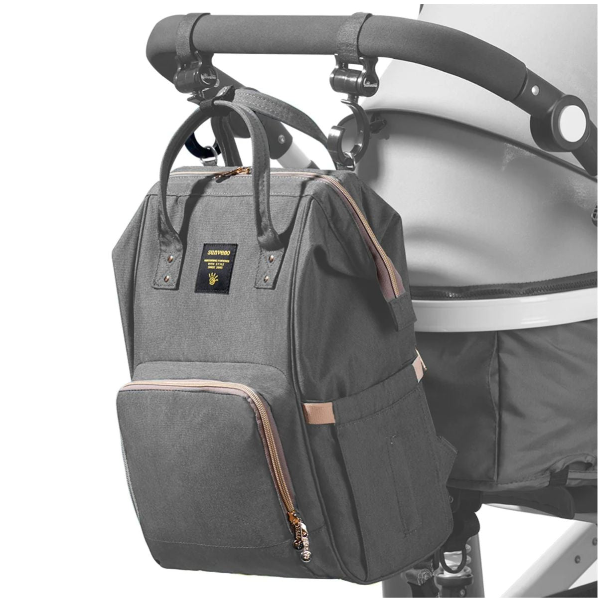Mochila Maternidade Sunveno Classic Pink on Luna Baby Store Miami
