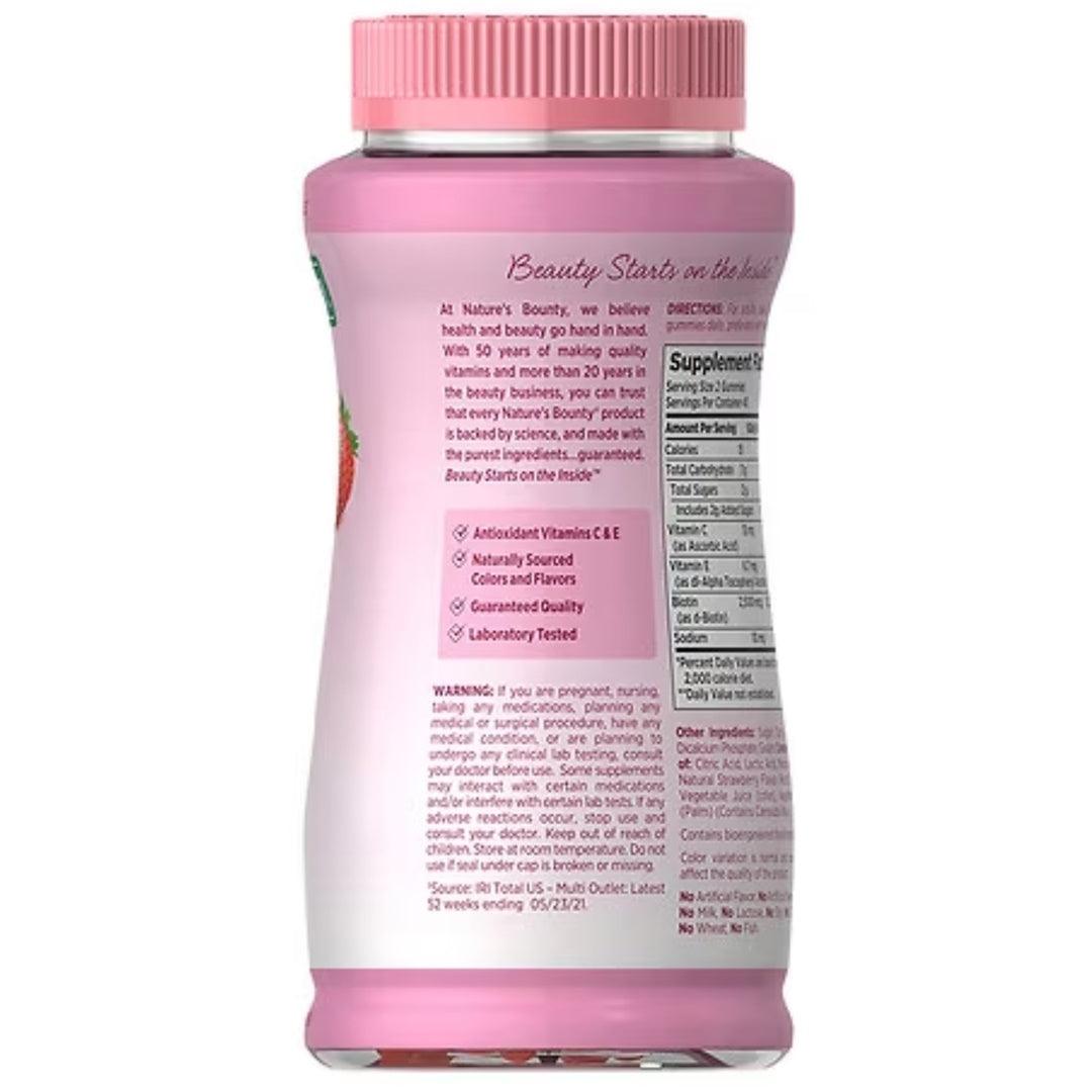 Suplemento Nature's Bounty Para Cabelo Pele e Unha 80 Gomas - Nature's Bounty Babytunes