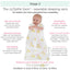 Swaddle Designs Muslin Baby Sleep Sack zzZipMe Little Lambs Sterling - 6-12M on Luna Baby Store Miami