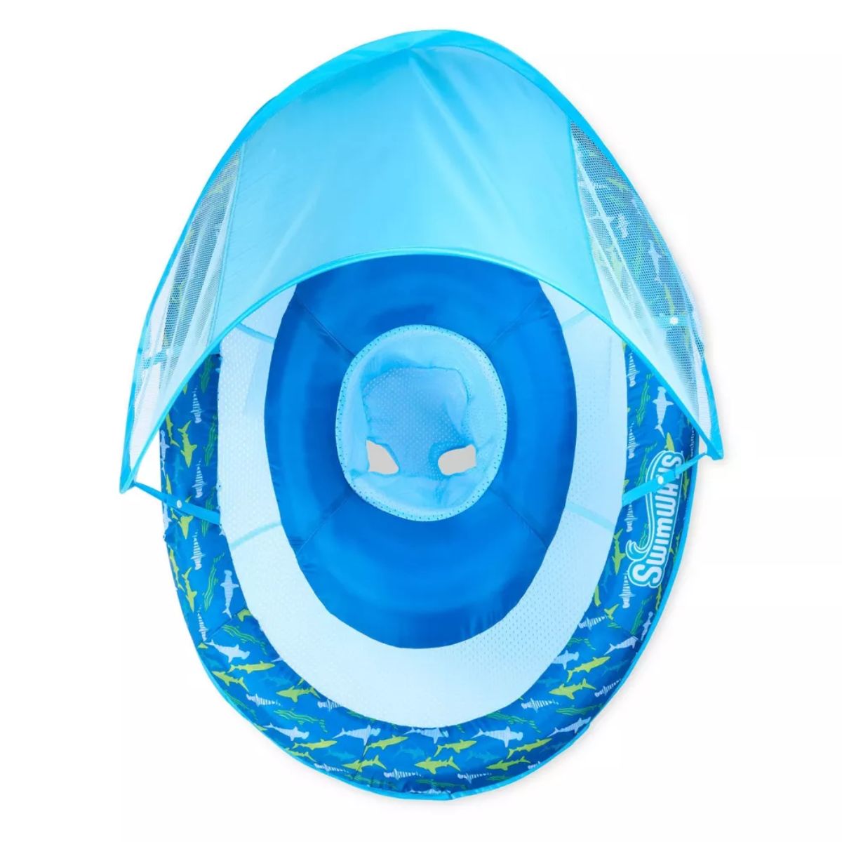 Swimways Baby Canopy Spring Float Pool Lounger - Blue