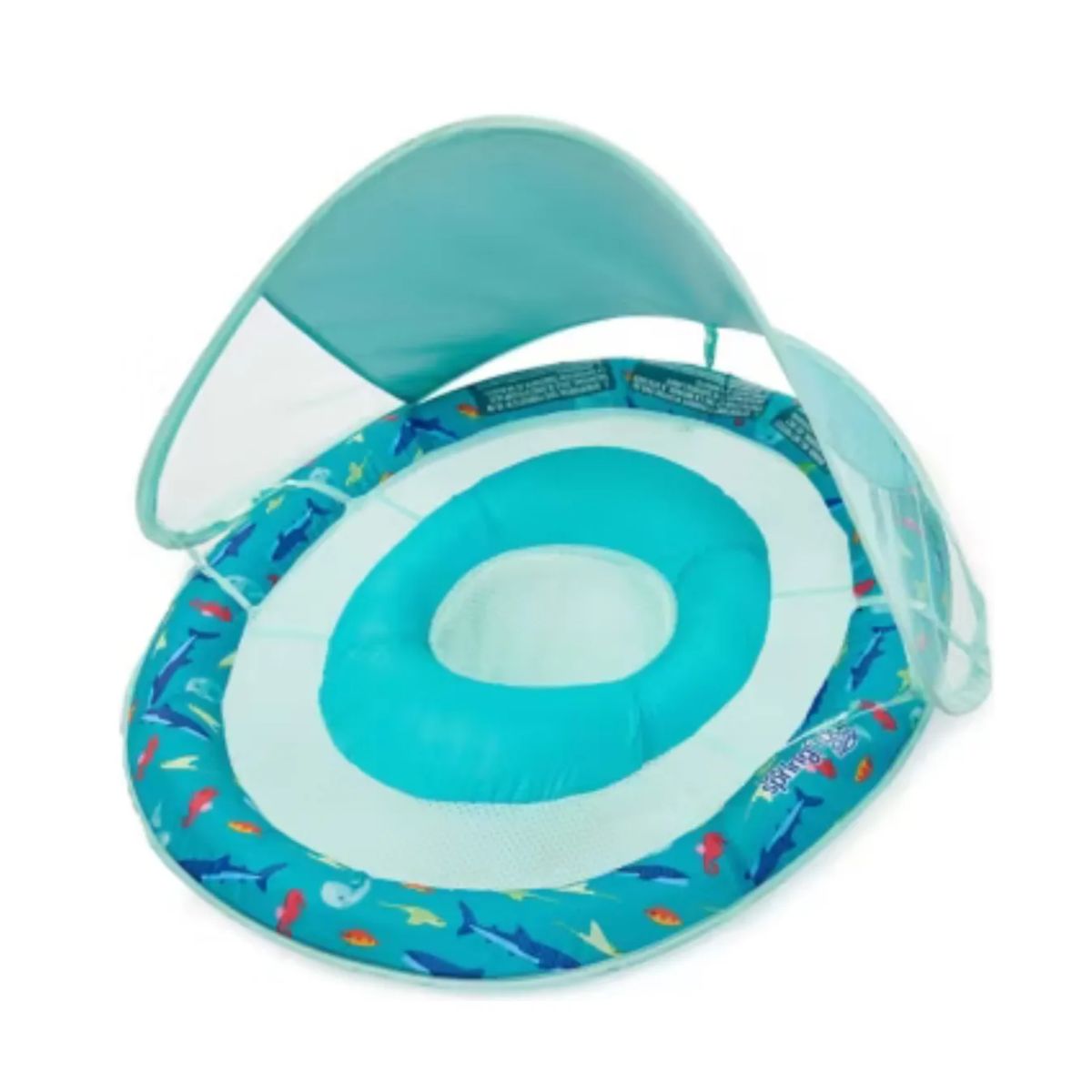 Swimways Baby Spring Float Sun Canopy 9-24M - Green on Luna Baby Store Miami