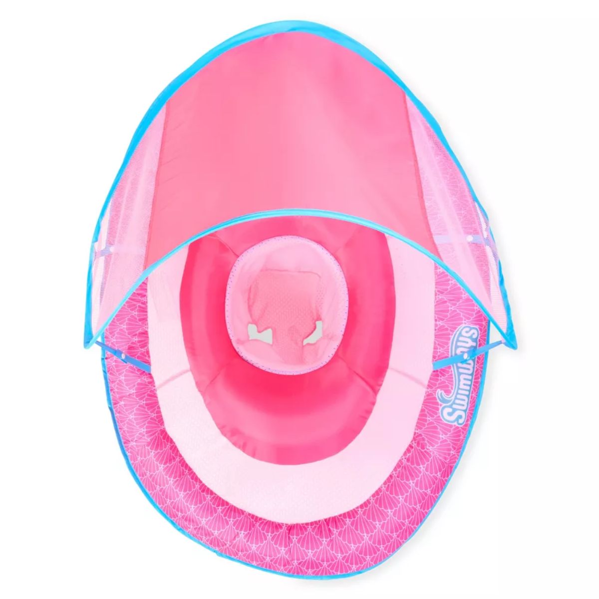 Swimways Sun Canopy Spring Float with Hyper-Flate Valve - Baby Pool Lounger on Luna Baby Store Miami