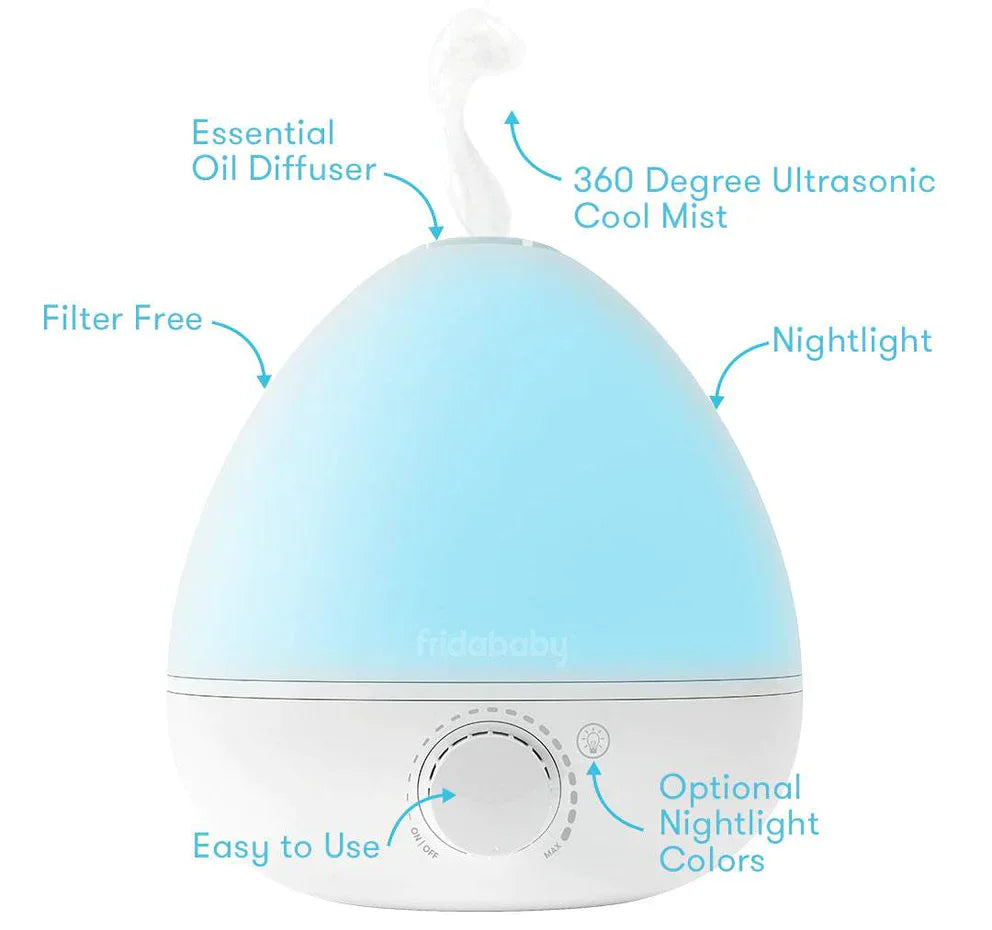 Fridababy The 3-In-1 Humidifier, Diffuser + Nightlight - Luna Baby Store Miami