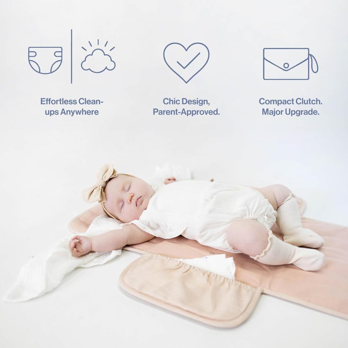 Trocador Portátil Toddlekind Mini Maven Blush