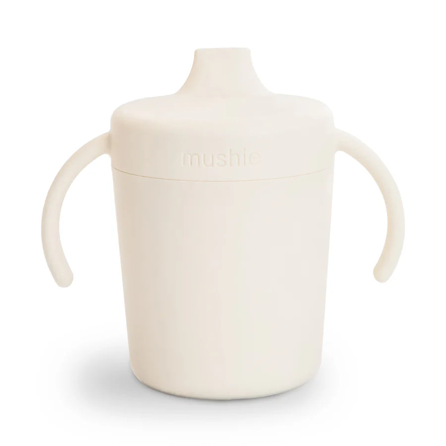 Copo de Treinamento Infantil Mushie Sippy Ivory