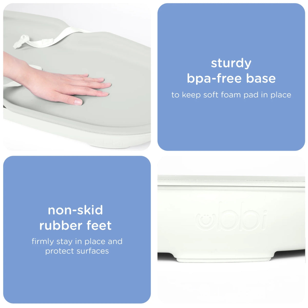Ubbi Foam Changing Pad - Oat on Luna Baby Store Miami