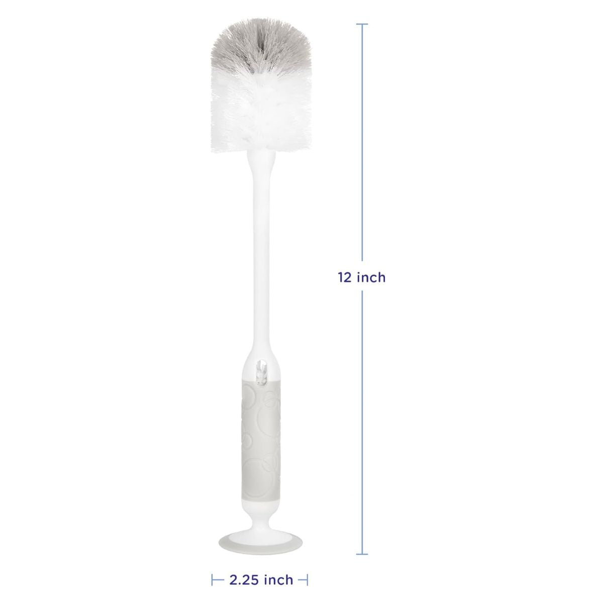 Ubbi Deluxe Baby Bottle Brush - Grey on Luna Baby Store Miami