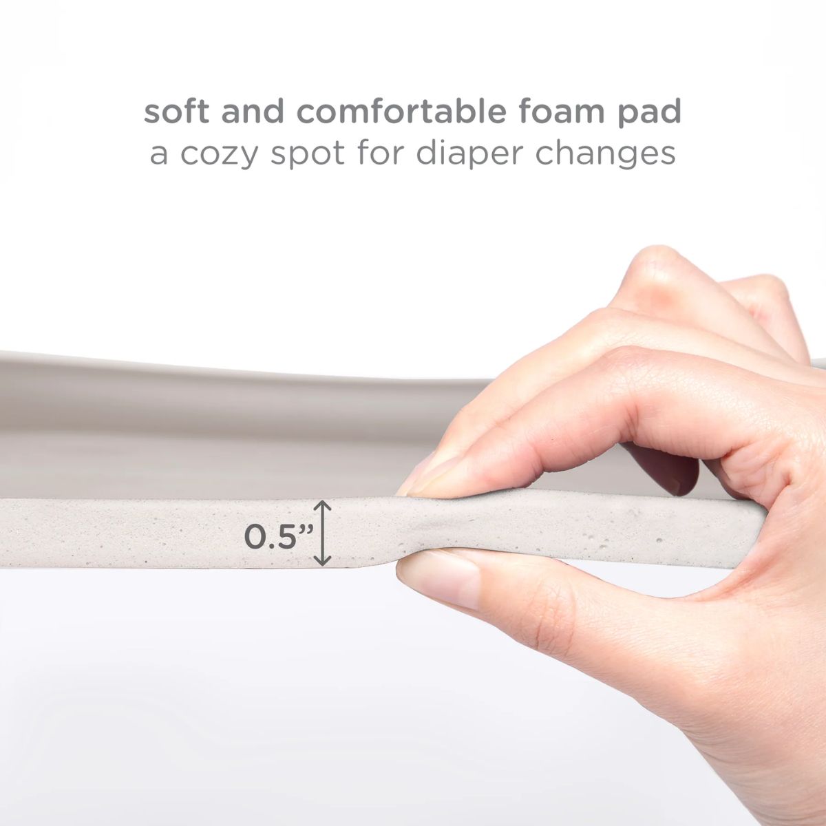 Ubbi Foam Changing Pad - Taupe