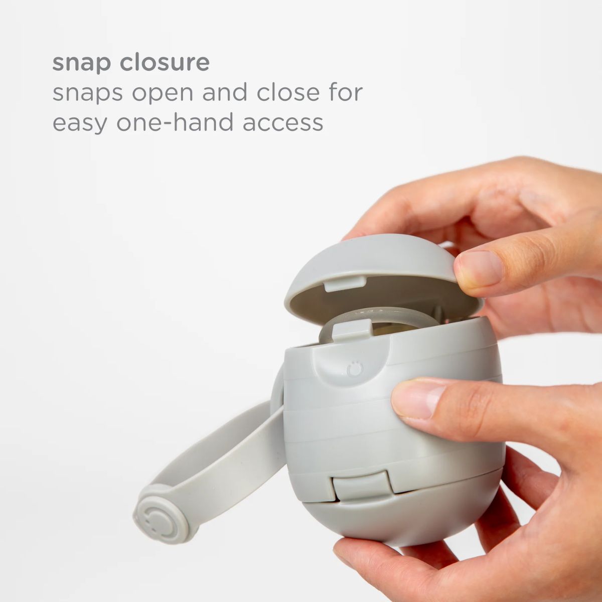 Ubbi On-The-Go Pacifier Holder - Gray