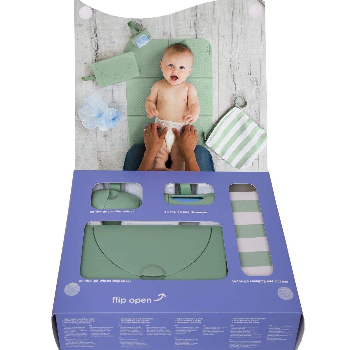 Kit De Higiene Para Bebês Ubbi Sage