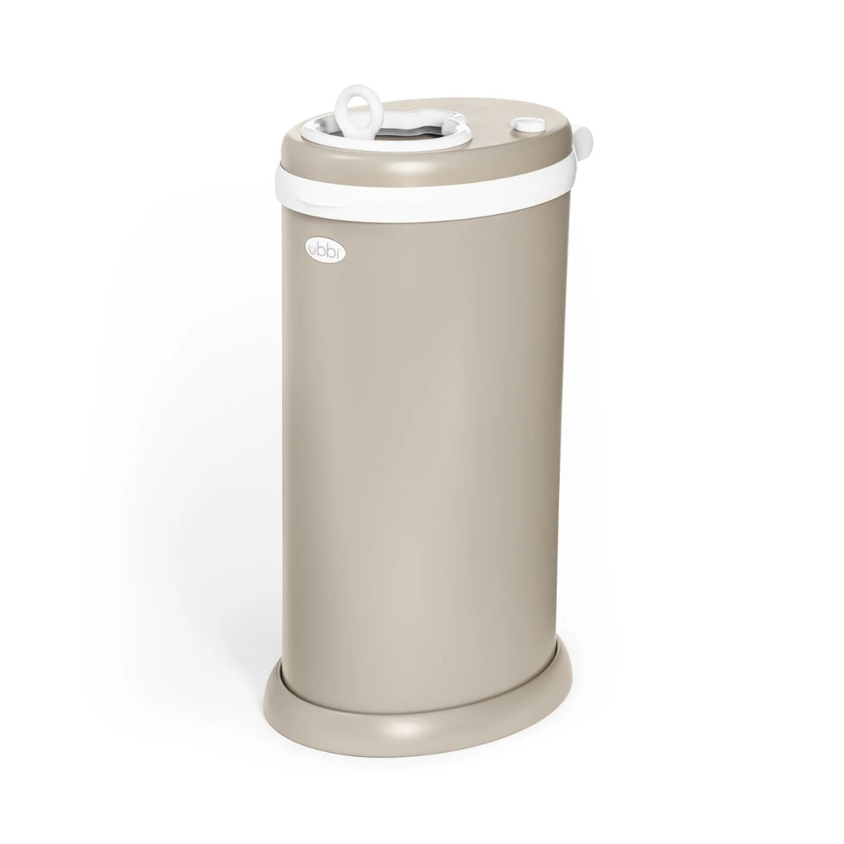 Lixeira Para Fraldas Ubbi em Aço Inoxidável Taupe
