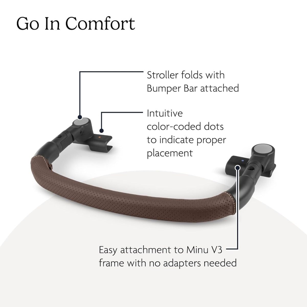 Uppababy - Bumper Bar For Minu V3 - Chestnut on Luna Baby Store Miami