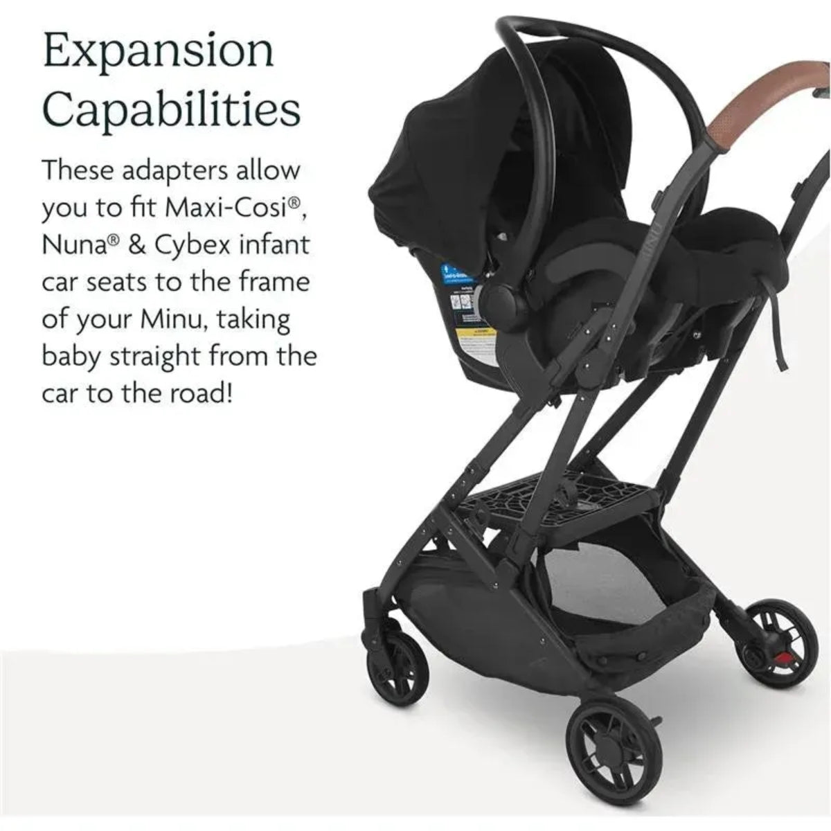 Uppababy Minu/Minu V2 Adapter Maxi-Cosi Nuna Cybex Besafe on Luna Baby Store Miami