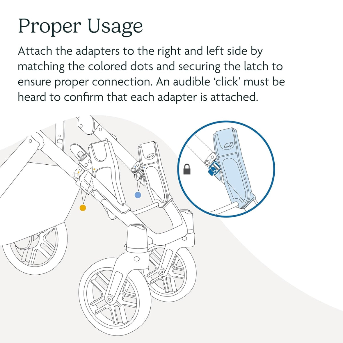 Adaptador Inferior Uppababy Para Bebês Conforto (Maxi-Cosi, Nuna & Cybex)