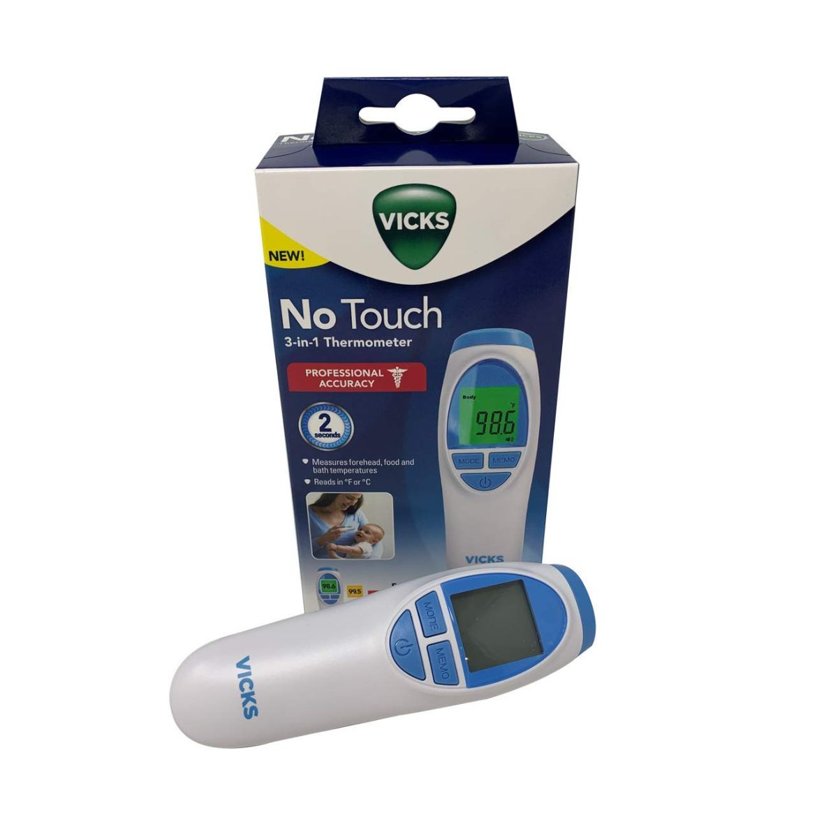 Termômetro Vicks No Touch 3 em 1 on Luna Baby Store Miami