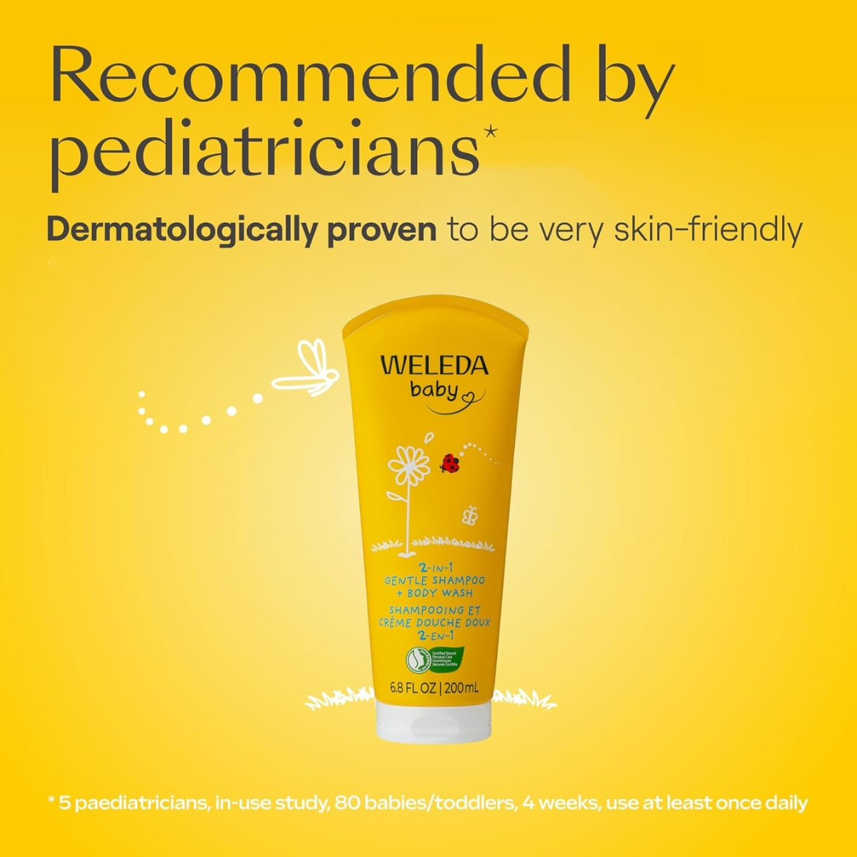 Weleda 2in1 Gentle Shampoo + Body Wash, Calendula 6.8 fl oz on Luna Baby Store Miami