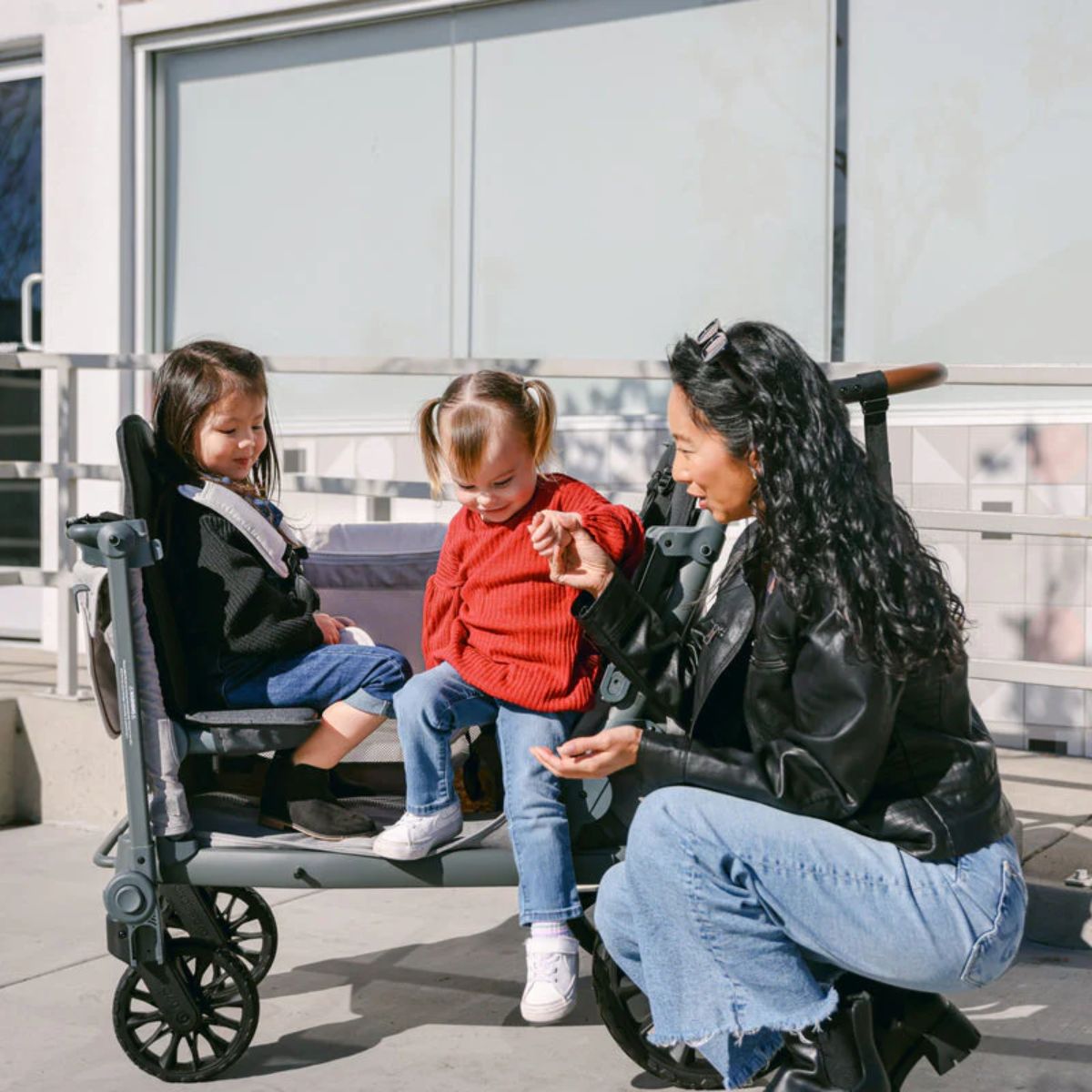 Carrinho de bebê WonderFold L2 Double (2 lugares) - Preto