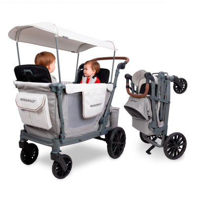 Carrinho de bebê WonderFold L2 Double (2 lugares) - Cinza