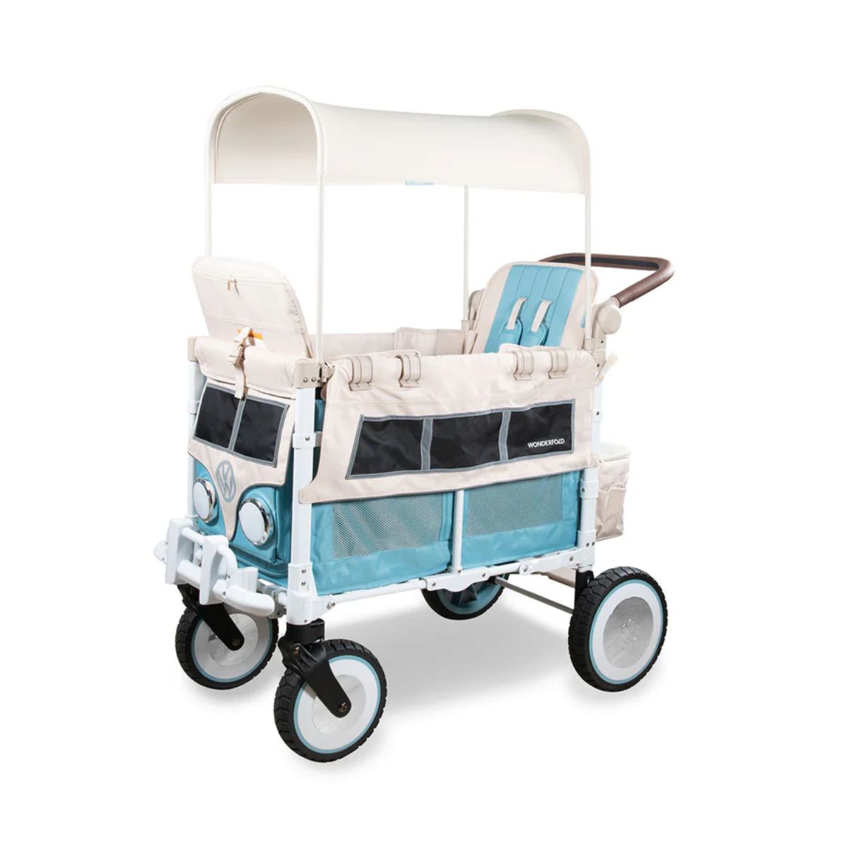 Carrinho de bebê WonderFold VW2 Volkswagon Double (2 lugares) - Bondi Blue