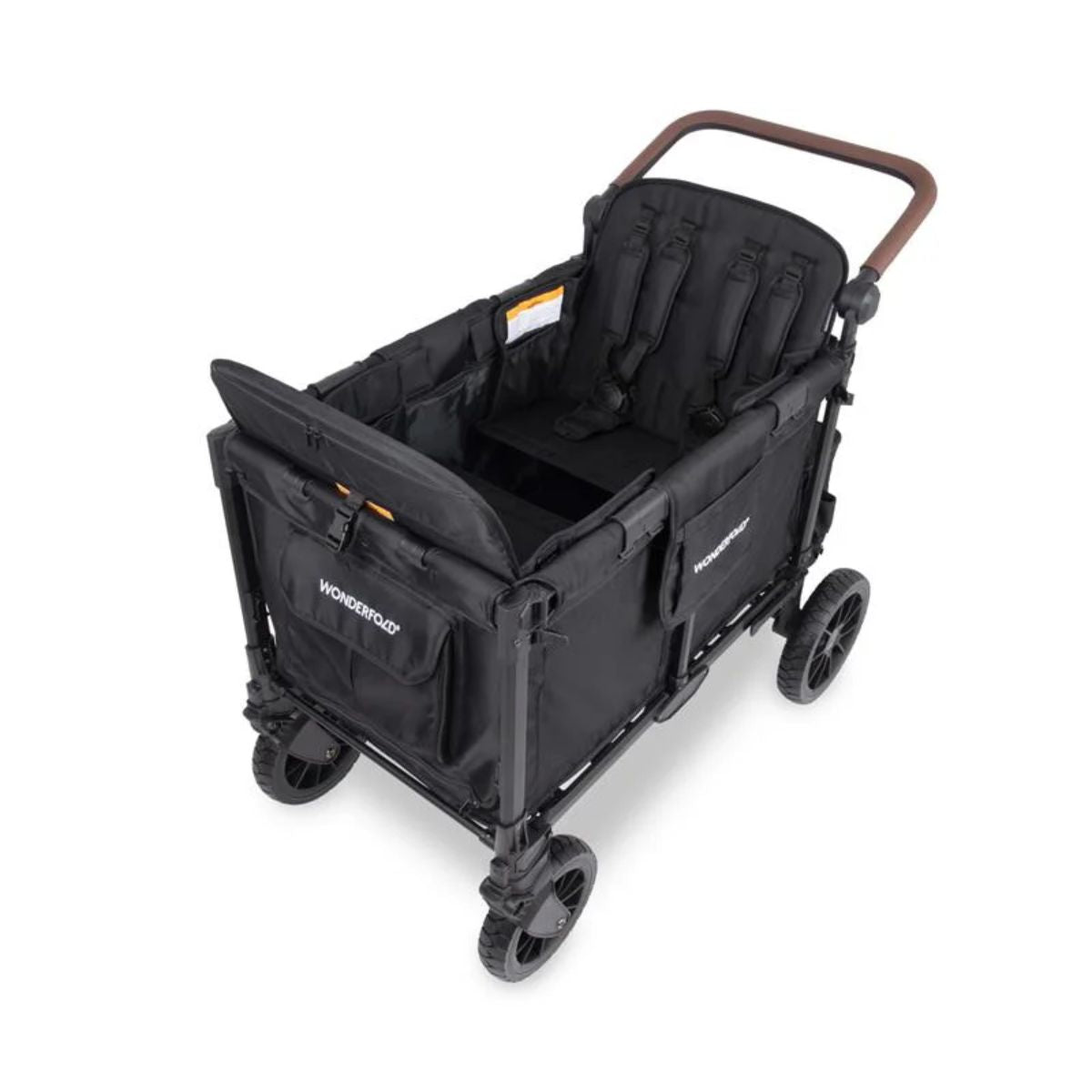 Carrinho de bebê WonderFold W4 Luxe Pro (4 lugares) - Jet Black