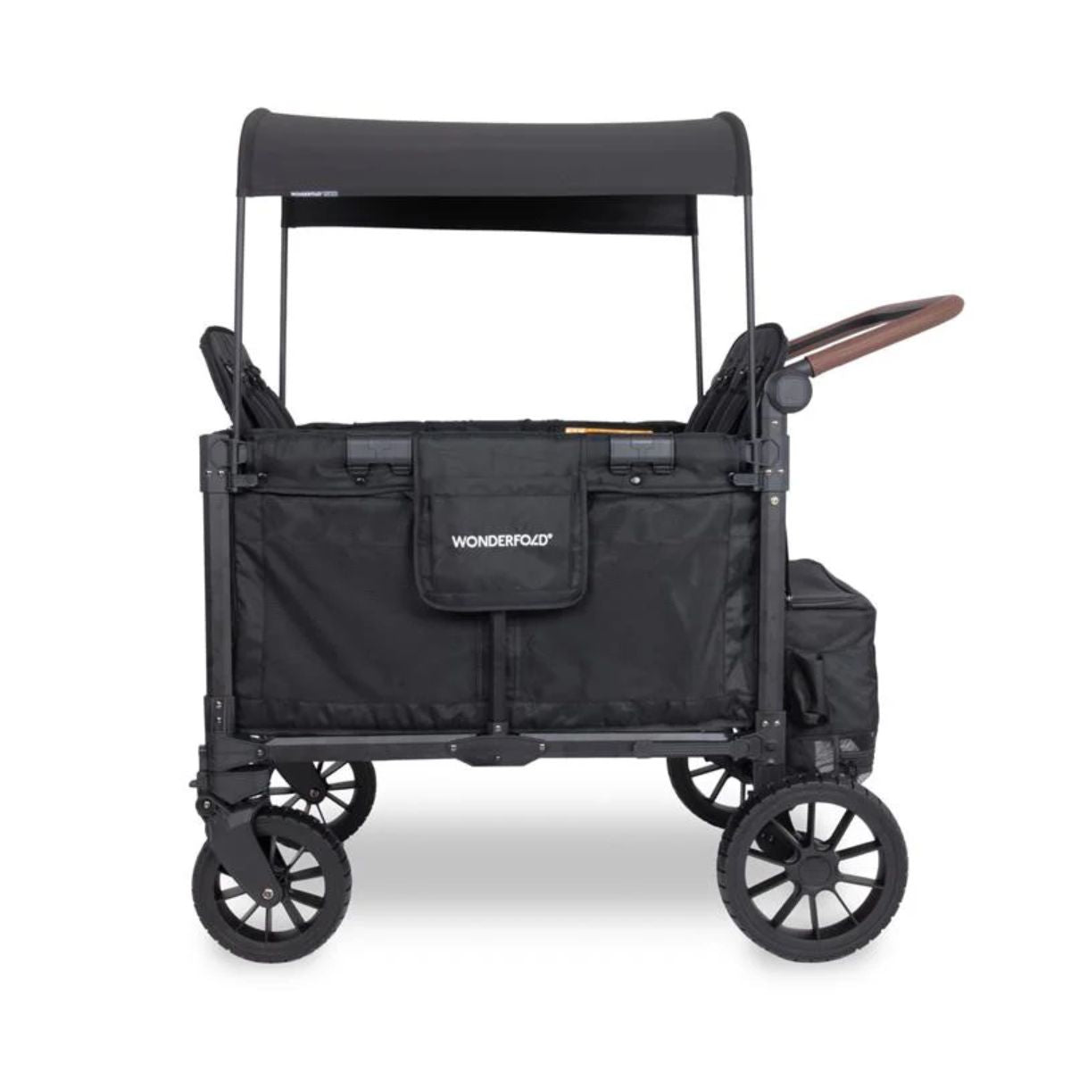Carrinho de bebê WonderFold W4 Luxe Pro (4 lugares) - Jet Black