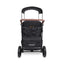 Carrinho de bebê WonderFold W4 Luxe Pro (4 lugares) - Jet Black